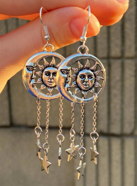 Sun Astrology Long Light Necklace Pendant - Froppin