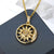Sun Astrology Long Light Weight Gold Zodiac Face Astra Magic Symbol Necklace Pendant, Golden Chain Sun Necklace Shiny Elegant High Quality - Froppin