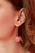 Terrarium Pink Flower Cherry Earrings - Froppin