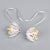 Tiny Silver Earrings Flower Earrings Gold Floral Earrings, Enamel Earrings Bridal Earrings Cute Jewelry Floral Earrings, Minimalist Earrings - Froppin