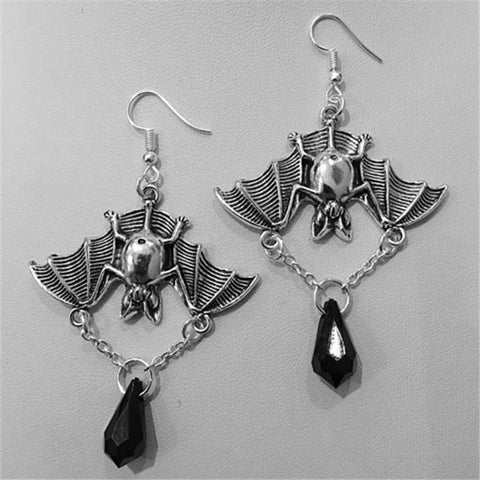 Trapped Bat Bloodstone Earrings - Froppin