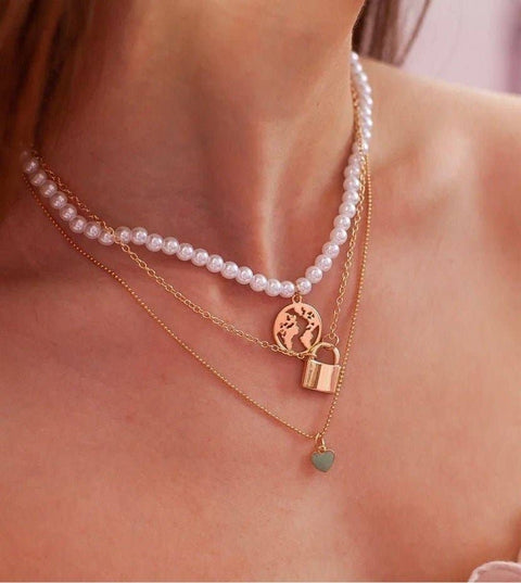 Travel Gift Necklace-love Freedom World Map Pendant - Froppin