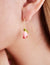 Tulip Ear Hooks Enamel Floral Elegant Cute Tiny Pink and Purple Designer Earrings Engraved Aesthetic Spring Flower Gift for her - Froppin