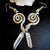 Twisted Crystal Earrings Snake Earrings, Animal Earrings Scary Earrings Serpent Earrings, Silver Jewelry Hoop Earrings Femme Fatale Earrings - Froppin