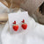Whipped Cream Strawberry Stud Earrings - Froppin
