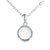 White Jade Natural Stone 925 Sterling Necklace - Froppin