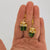 Wrapped Diamond Gift Earrings, Cubic Zirconia Present Earrings, Zircon Stone Rhinestone Earring, Gold Minimalist Clear Crystal Cube Earrings - Froppin